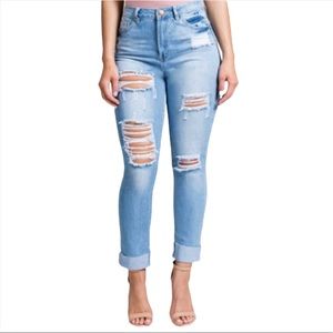 YMI Dream Fit Jeans High Rise Ankle Denim Size 9